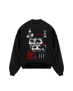 Scar Montage Oversized Sweatshirt
