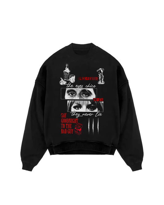 Scar Montage Oversized Sweatshirt