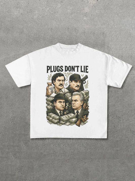 Plugs Don't Lie Crew Tee