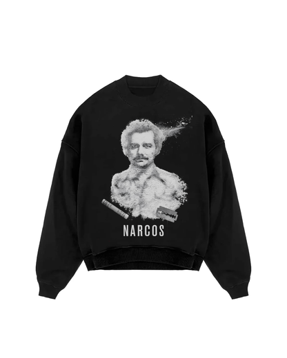 Narcos White Oversized Sweatshirt